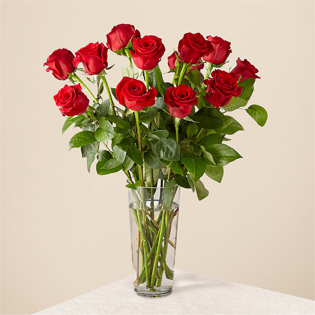 Long Stem Red Rose Bouquet – M & R FLOWER AND GIFT SHOP, Lancaster CA