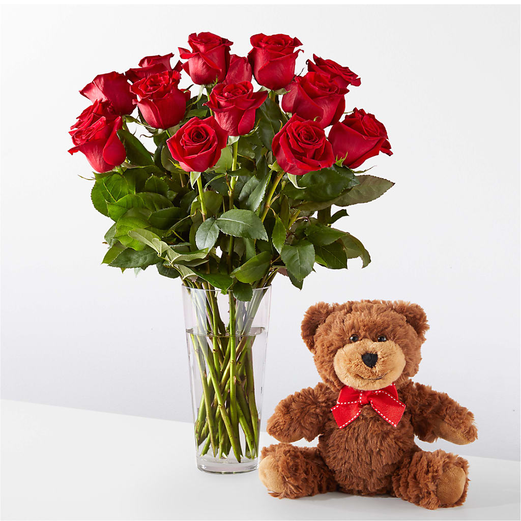 Romantic Long Stem Red Rose Bouquet Bundles – M & R FLOWER AND GIFT SHOP, Lancaster CA