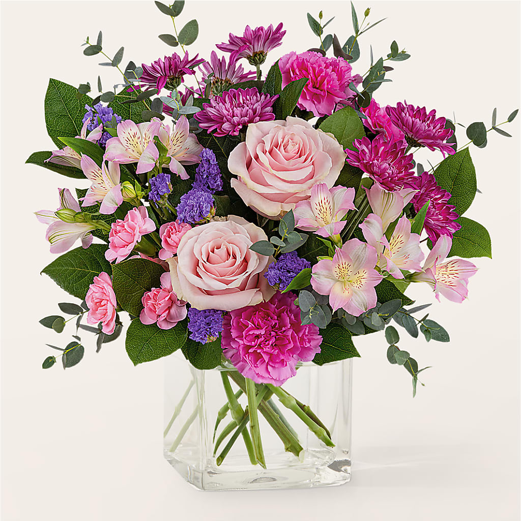 Rosy Radiance Bouquet – M & R FLOWER AND GIFT SHOP, Lancaster CA