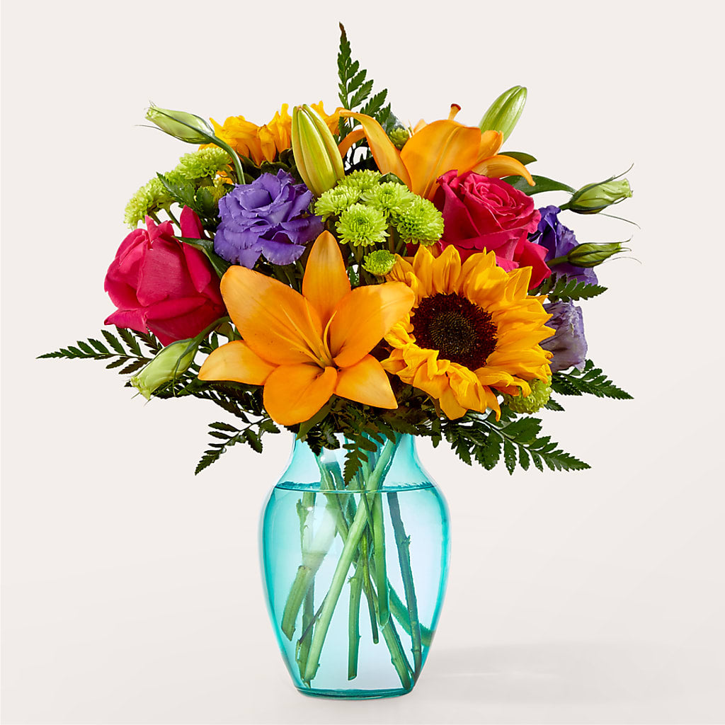 Double Rainbow Bouquet – M & R FLOWER AND GIFT SHOP, Lancaster CA