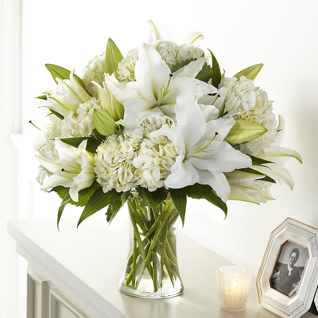 Compassionate Lily Bouquet – M & R FLOWER AND GIFT SHOP, Lancaster CA