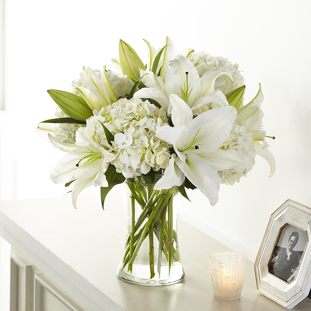Compassionate Lily Bouquet – M & R FLOWER AND GIFT SHOP, Lancaster CA