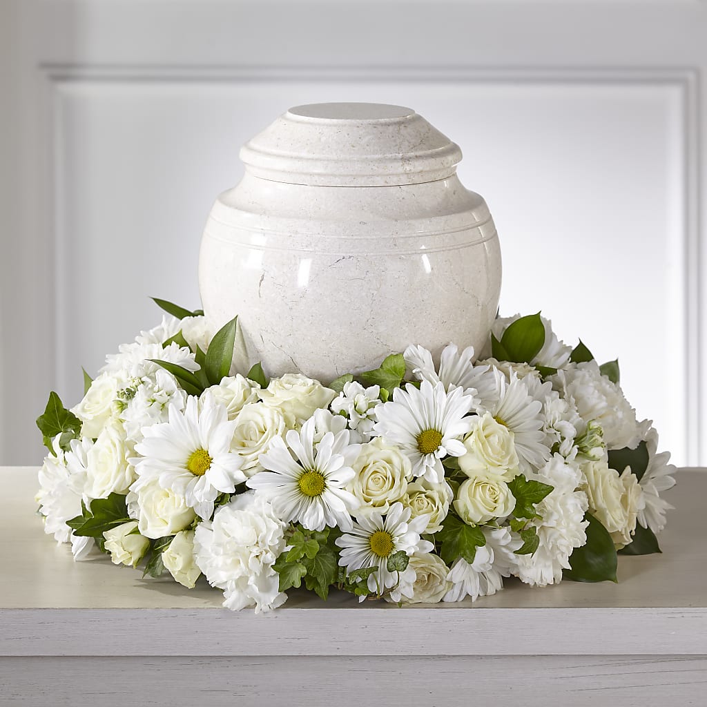 Ivory Gardens Cremation Adornment – M & R FLOWER AND GIFT SHOP, Lancaster CA