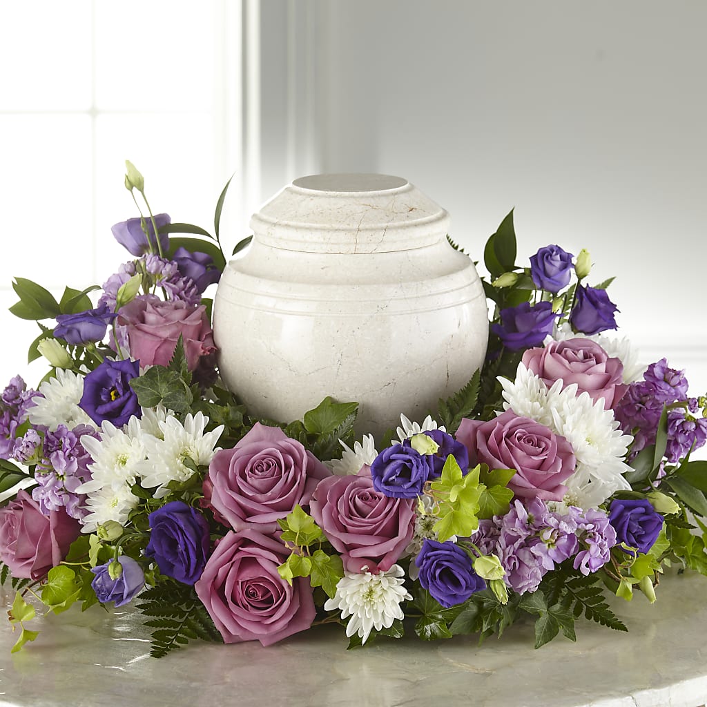 Blooming Sympathy Cremation Adornment – M & R FLOWER AND GIFT SHOP, Lancaster CA