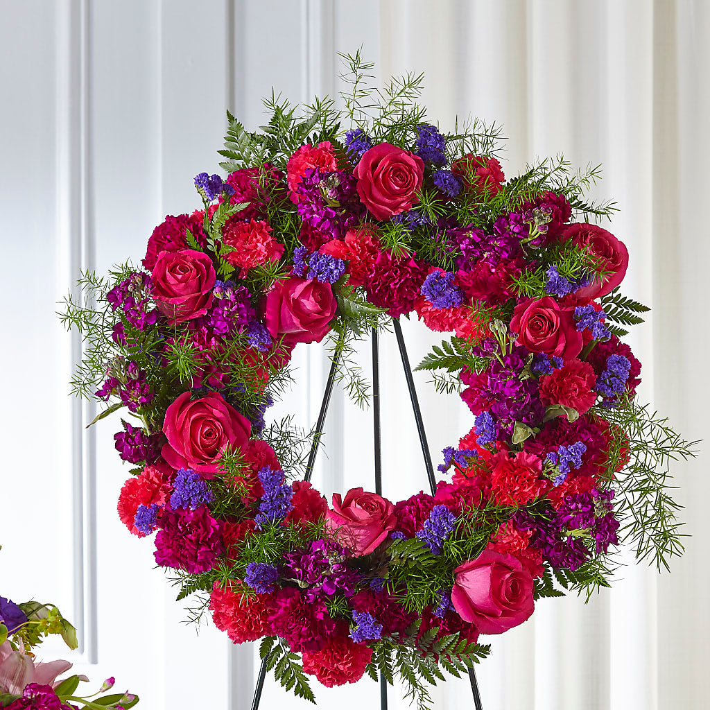 Calming Colors Wreath – M & R FLOWER AND GIFT SHOP, Lancaster CA