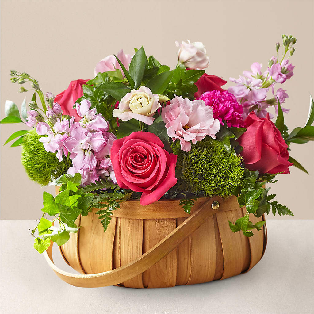 Radiance in Bloom Basket – M & R FLOWER AND GIFT SHOP, Lancaster CA