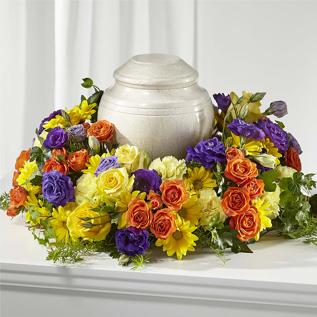 Blossoms of Remembrance Cremation Adornment – M & R FLOWER AND GIFT SHOP, Lancaster CA