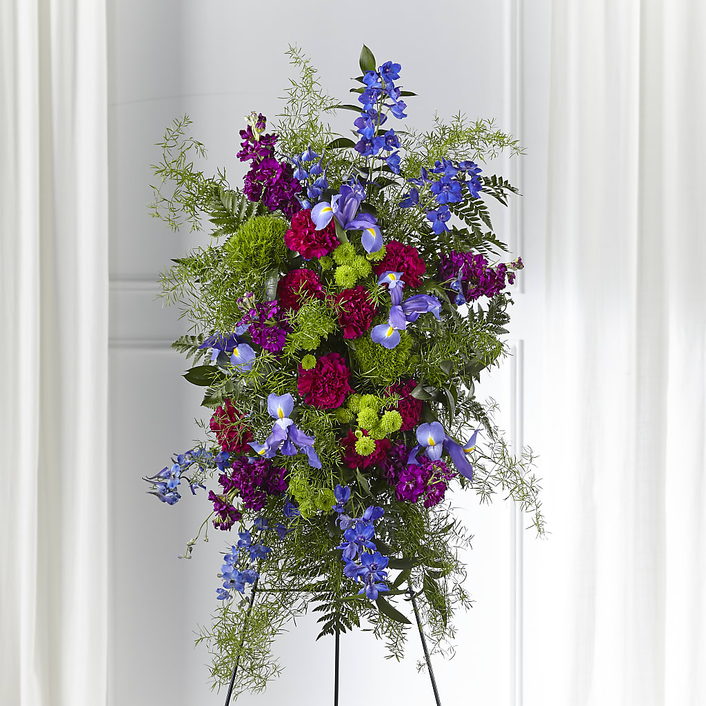 Heavenly Skies Standing Spray – M & R FLOWER AND GIFT SHOP, Lancaster CA