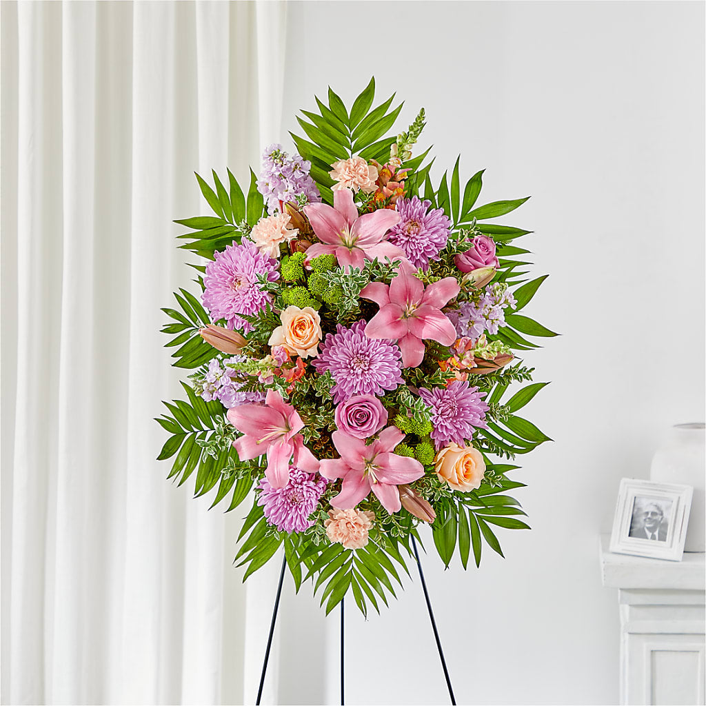 Love & Light Standing Spray – M & R FLOWER AND GIFT SHOP, Lancaster CA