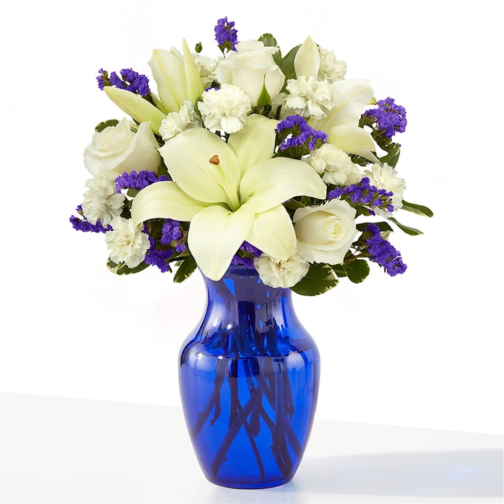 Sapphire Rush Bouquet – M & R FLOWER AND GIFT SHOP, Lancaster CA