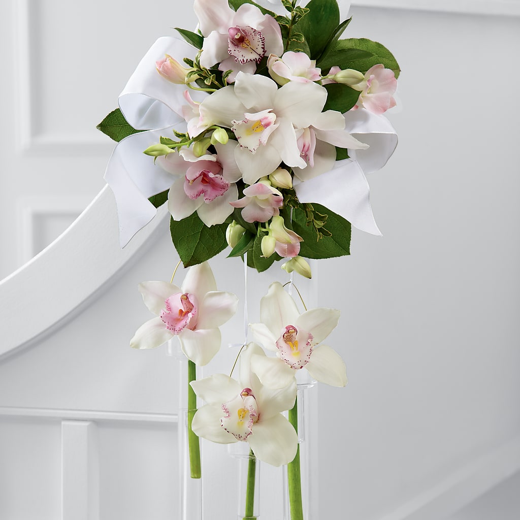Perfect Entrance Pew Arrangement – M & R FLOWER AND GIFT SHOP, Lancaster CA