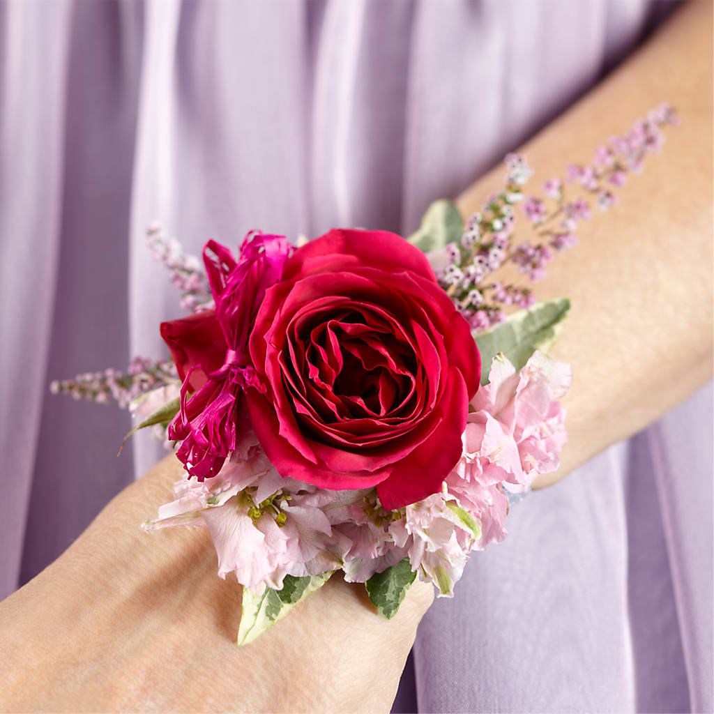 Rose Charm Corsage – M & R FLOWER AND GIFT SHOP, Lancaster CA