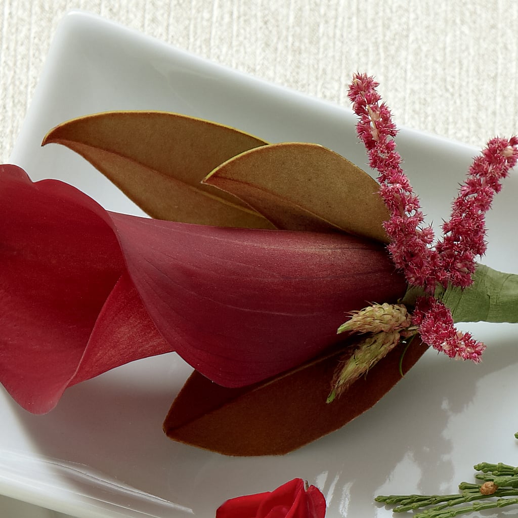 Red Calla Boutonniere – M & R FLOWER AND GIFT SHOP, Lancaster CA