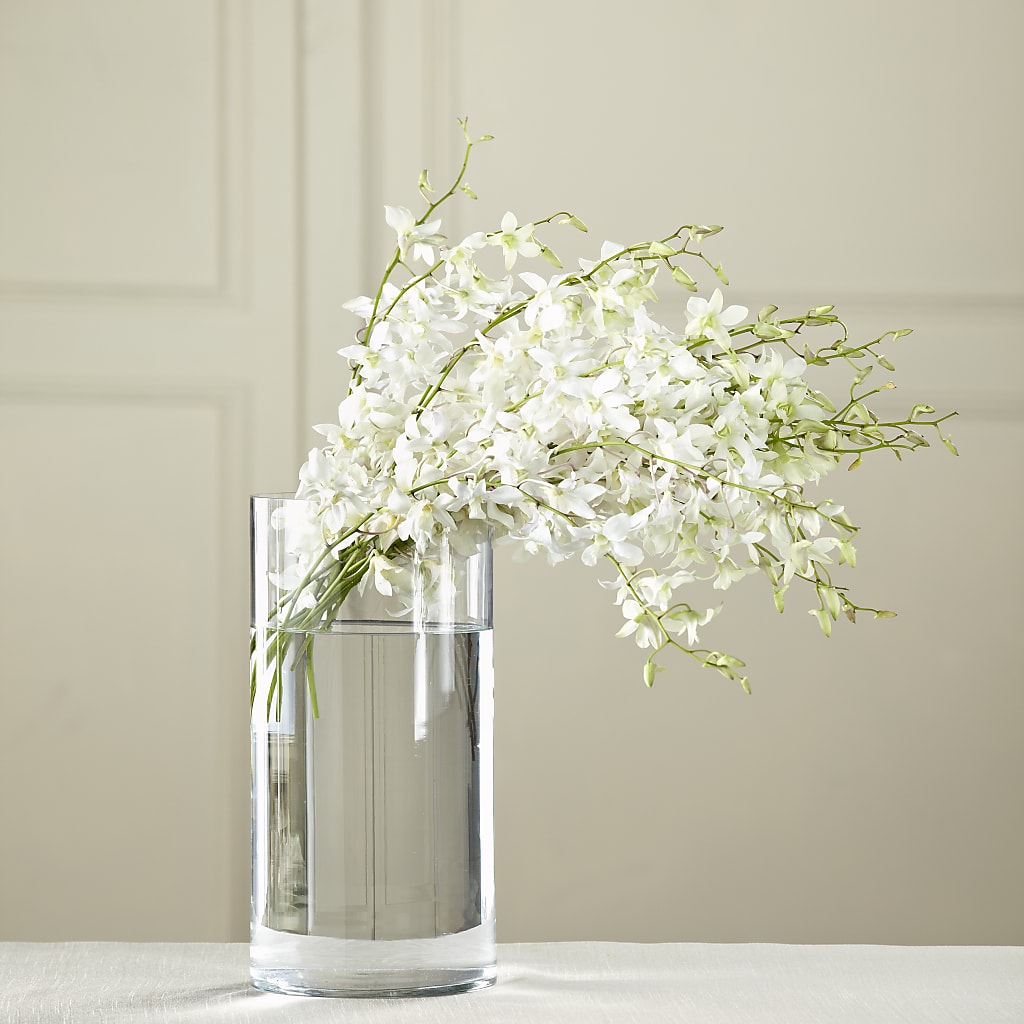 White Dendrobium Bouquet – M & R FLOWER AND GIFT SHOP, Lancaster CA