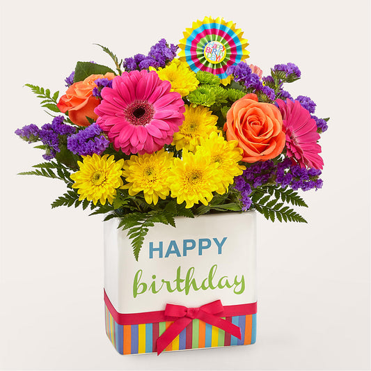 Birthday Brights Bouquet – M & R FLOWER AND GIFT SHOP, Lancaster CA