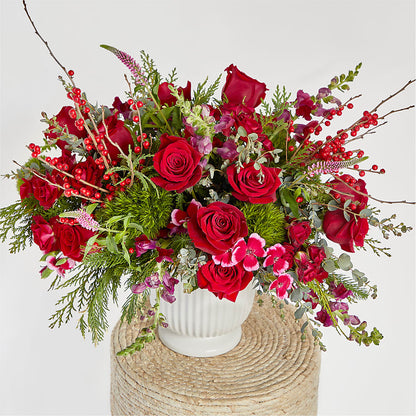 Big Red Bow Bouquet – M & R FLOWER AND GIFT SHOP, Lancaster CA