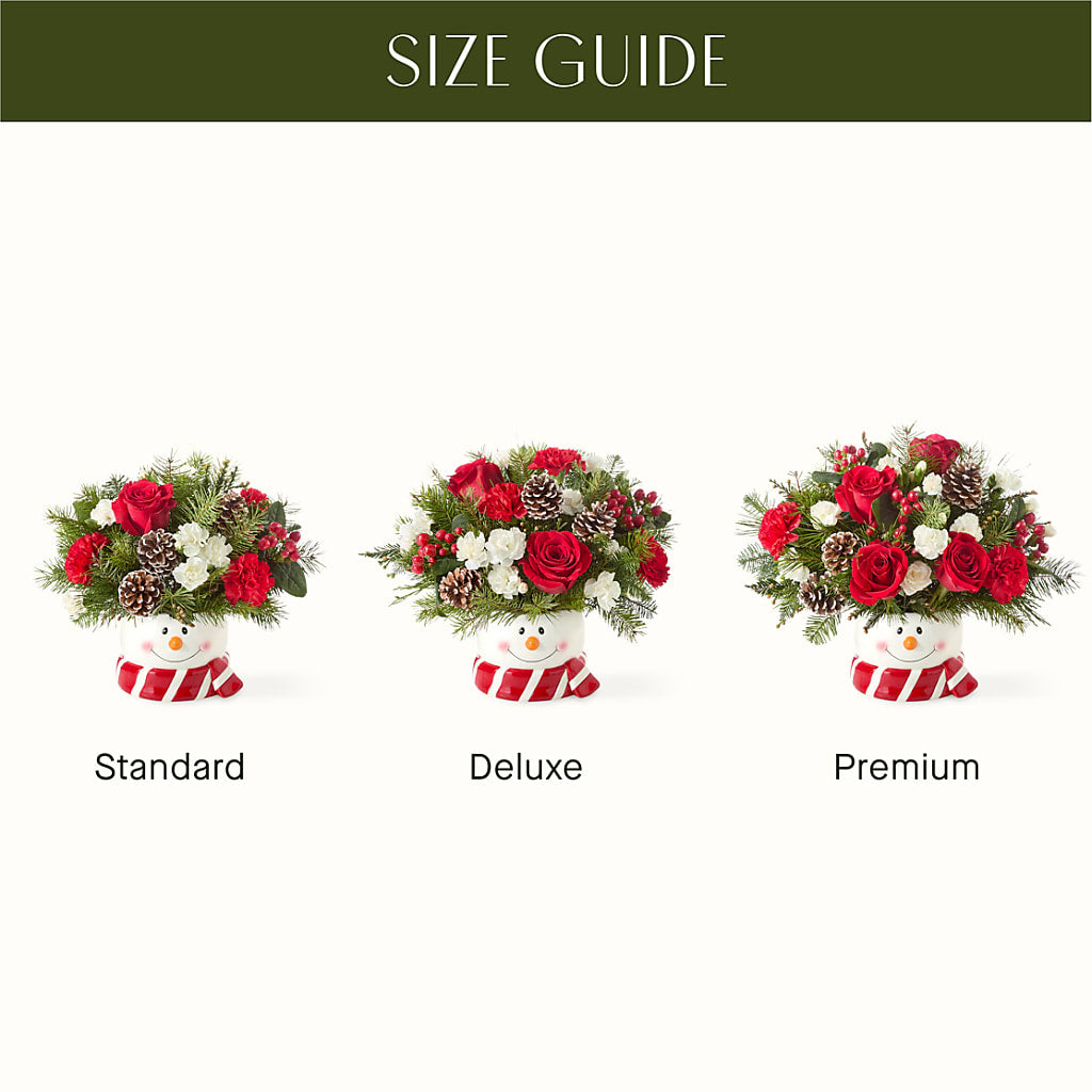 Jolly Snowman Bouquet – M & R FLOWER AND GIFT SHOP, Lancaster CA