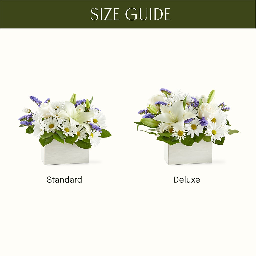Beyond Blue Box Bouquet – M & R FLOWER AND GIFT SHOP, Lancaster CA