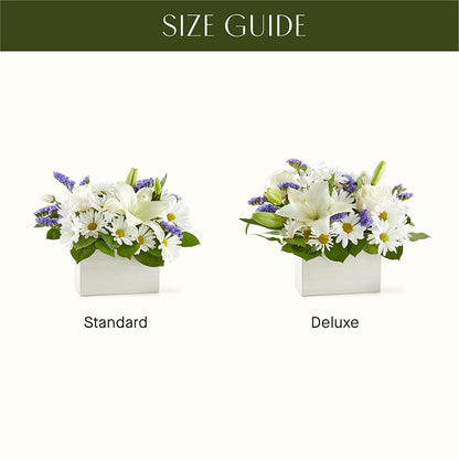 Beyond Blue Box Bouquet – M & R FLOWER AND GIFT SHOP, Lancaster CA