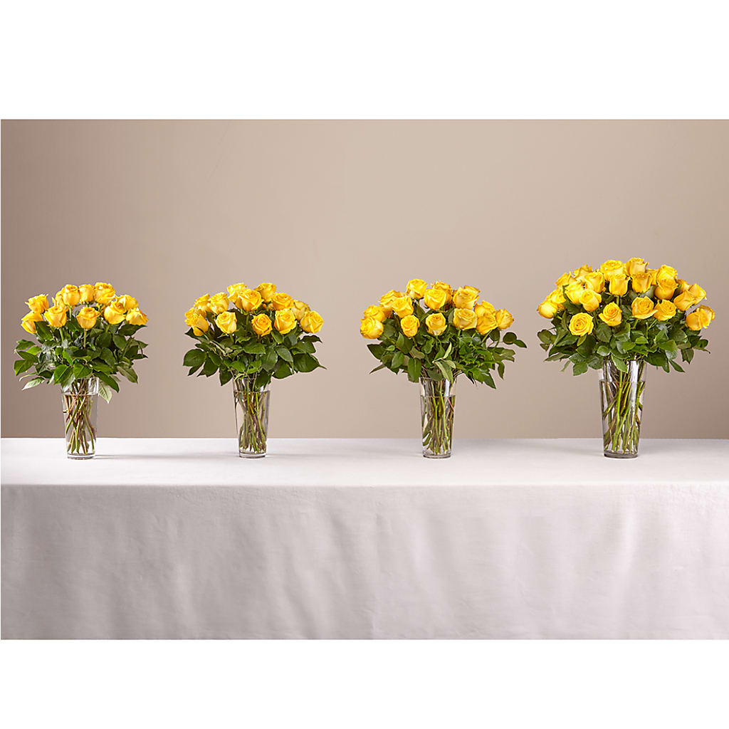 Long Stem Yellow Rose Bouquet – M & R FLOWER AND GIFT SHOP, Lancaster CA