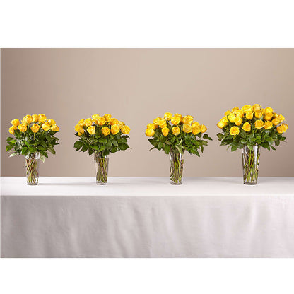 Long Stem Yellow Rose Bouquet – M & R FLOWER AND GIFT SHOP, Lancaster CA