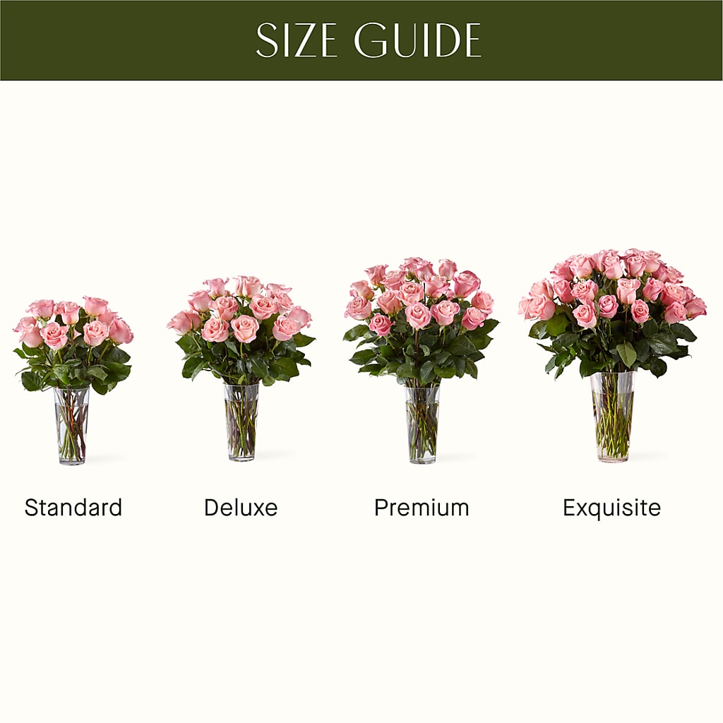 Long Stem Pink Rose Bouquet – M & R FLOWER AND GIFT SHOP, Lancaster CA