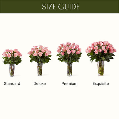 Long Stem Pink Rose Bouquet – M & R FLOWER AND GIFT SHOP, Lancaster CA