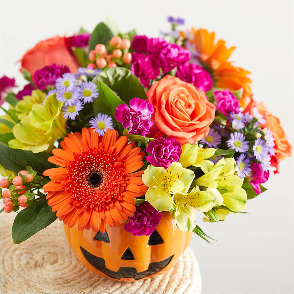 Tricks & Treats Pumpkin – M & R FLOWER AND GIFT SHOP, Lancaster CA
