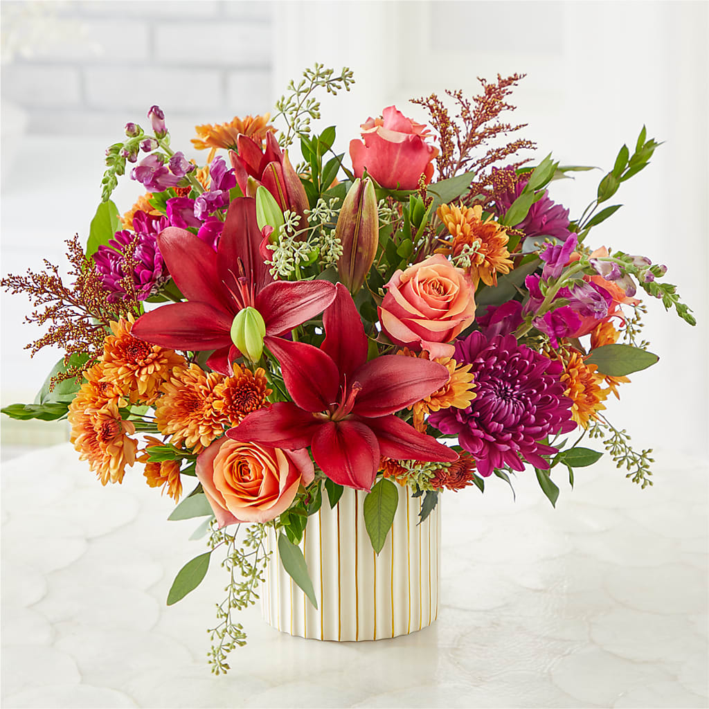 Burgundy Landscape Bouquet – M & R FLOWER AND GIFT SHOP, Lancaster CA