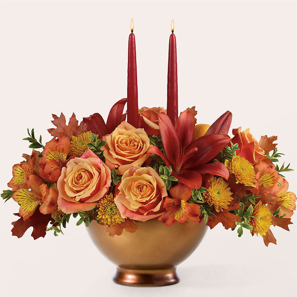 Harvest Table Centerpiece – M & R FLOWER AND GIFT SHOP, Lancaster CA