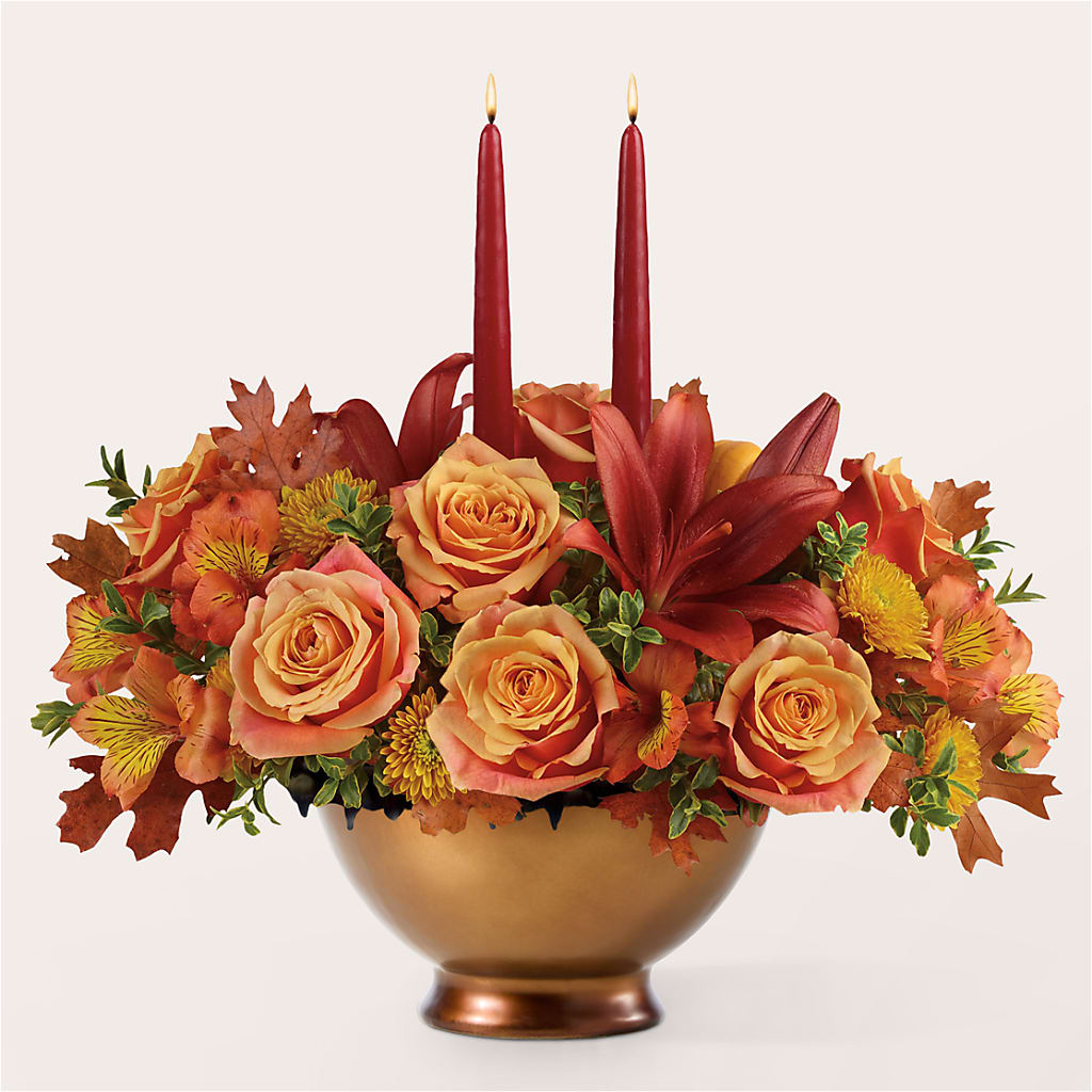 Harvest Table Centerpiece – M & R FLOWER AND GIFT SHOP, Lancaster CA