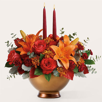 Fruits of Fall Centerpiece – M & R FLOWER AND GIFT SHOP, Lancaster CA