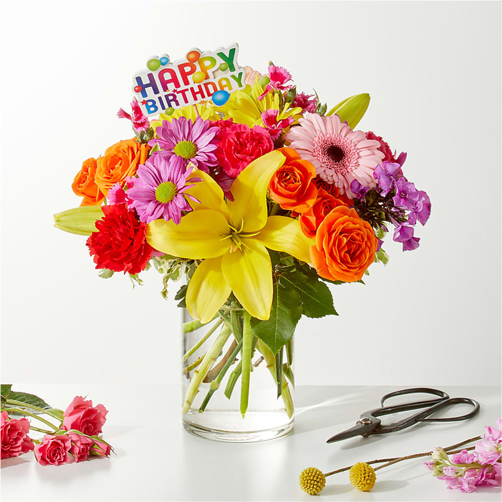 Cue the Confetti - A Florist Original – M & R FLOWER AND GIFT SHOP, Lancaster CA