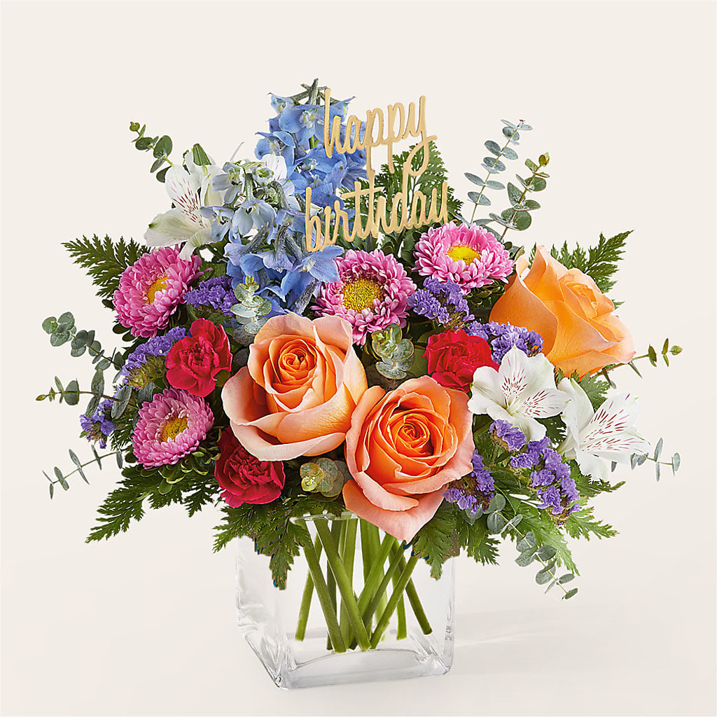 Birthday Bash Bouquet – M & R FLOWER AND GIFT SHOP, Lancaster CA