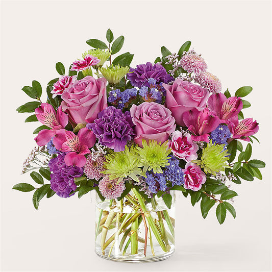Glass Half Full Bouquet – M & R FLOWER AND GIFT SHOP, Lancaster CA
