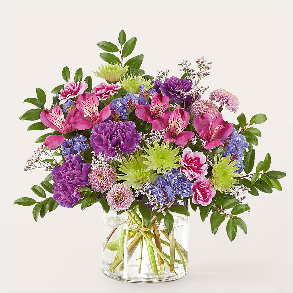 Glass Half Full Bouquet – M & R FLOWER AND GIFT SHOP, Lancaster CA