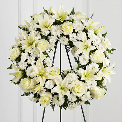 Treasured Tribute Wreath – M & R FLOWER AND GIFT SHOP, Lancaster CA