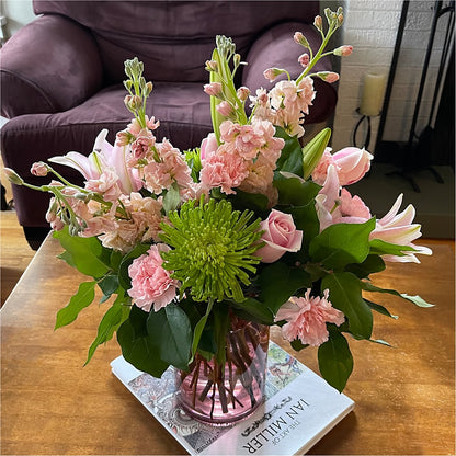 Pretty in Pink Bouquet – M & R FLOWER AND GIFT SHOP, Lancaster CA