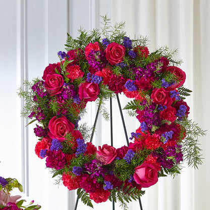 Calming Colors Wreath – M & R FLOWER AND GIFT SHOP, Lancaster CA