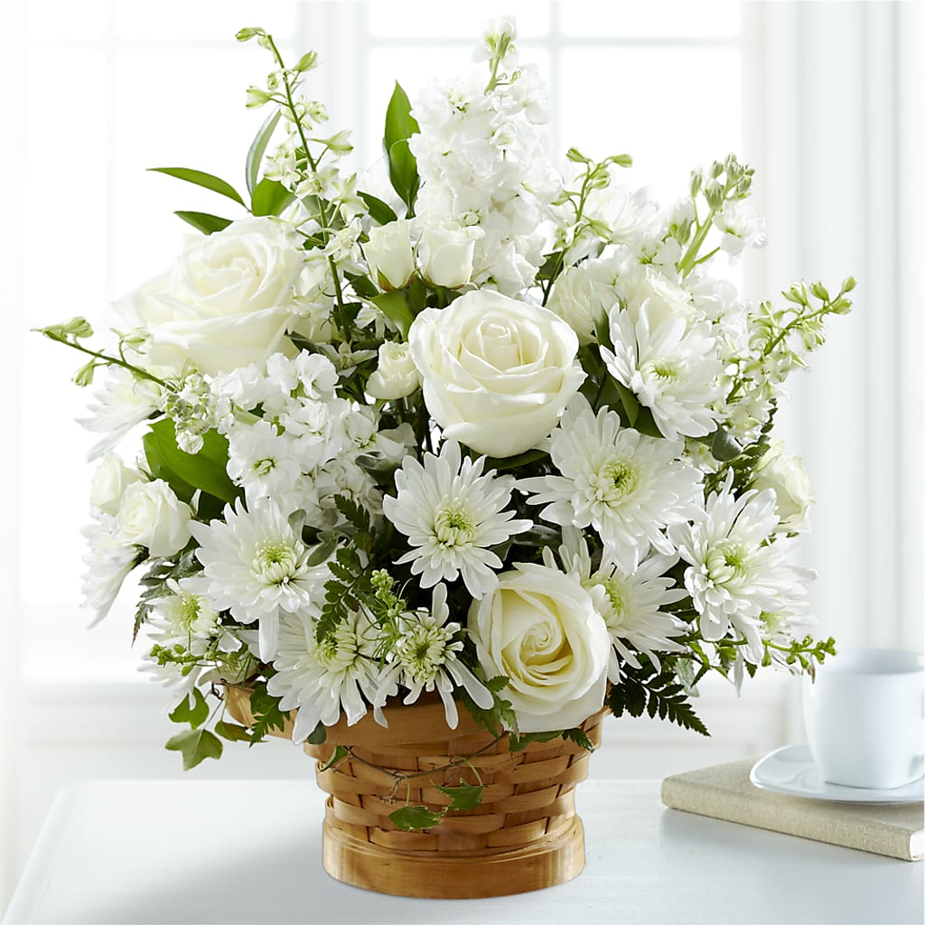 Heartfelt Condolences Arrangement – M & R FLOWER AND GIFT SHOP, Lancaster CA