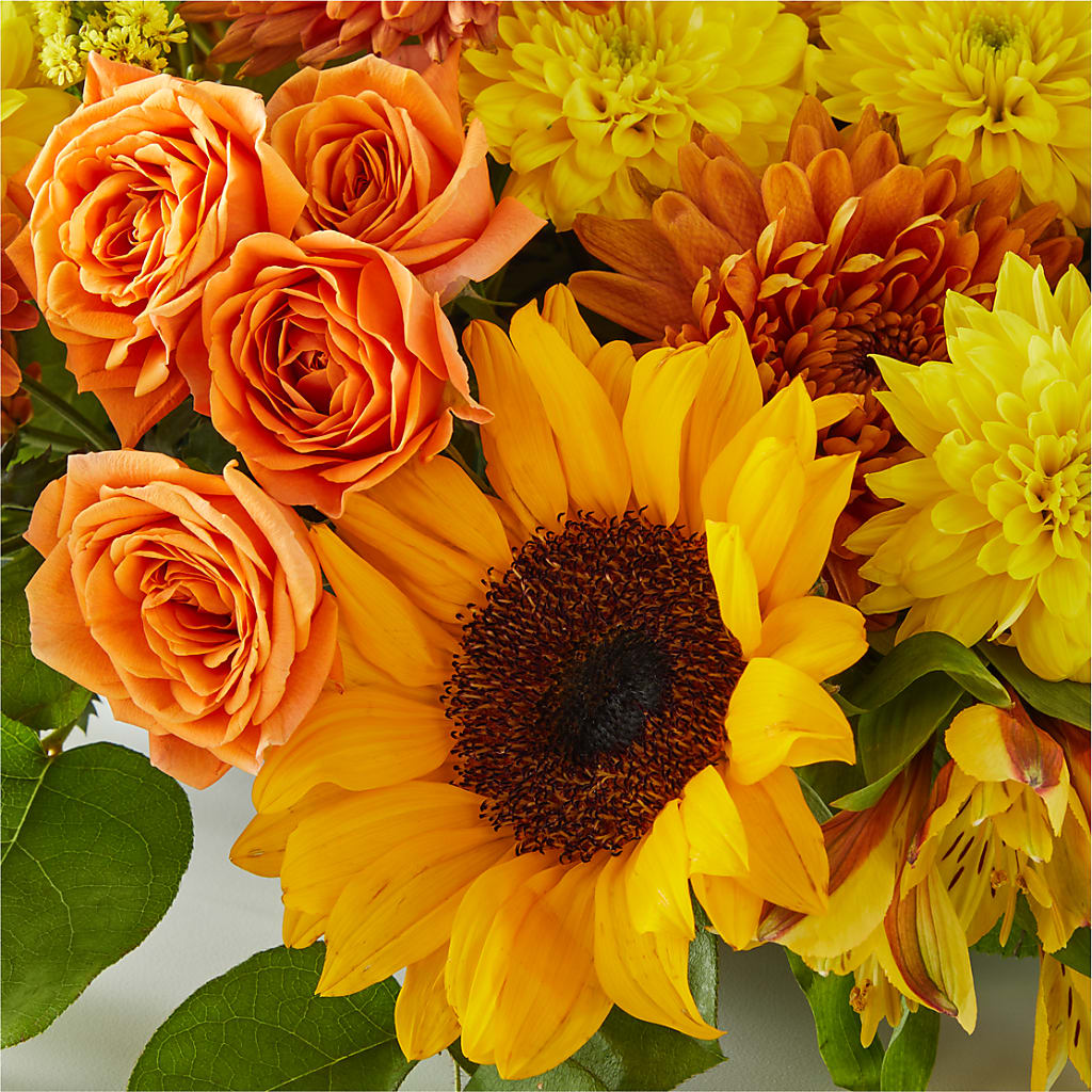 Autumn Harmony Centerpiece – M & R FLOWER AND GIFT SHOP, Lancaster CA