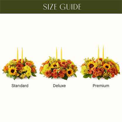 Autumn Harmony Centerpiece – M & R FLOWER AND GIFT SHOP, Lancaster CA