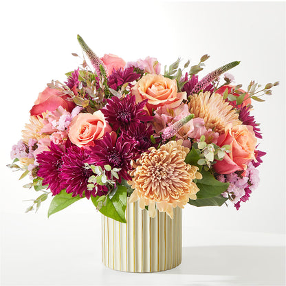 Berry Cobbler Bouquet with Ivory Vase – M & R FLOWER AND GIFT SHOP, Lancaster CA