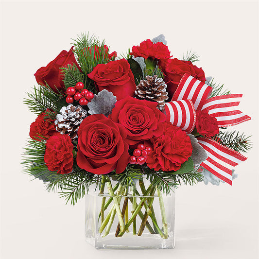 Baking Spirits Bright Bouquet – M & R FLOWER AND GIFT SHOP, Lancaster CA
