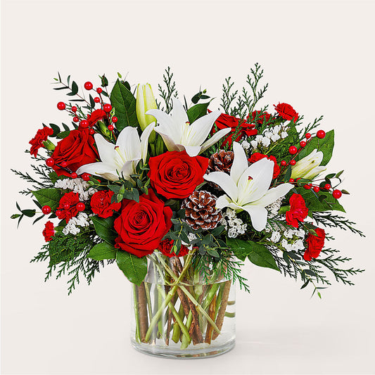 Best in Snow Bouquet – M & R FLOWER AND GIFT SHOP, Lancaster CA