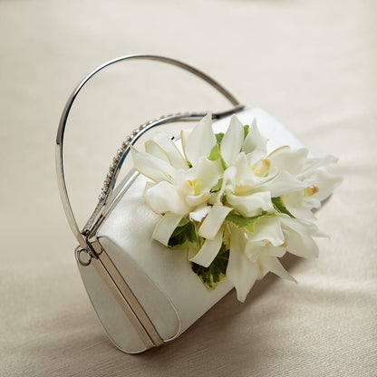 White Purse Decor – M & R FLOWER AND GIFT SHOP, Lancaster CA